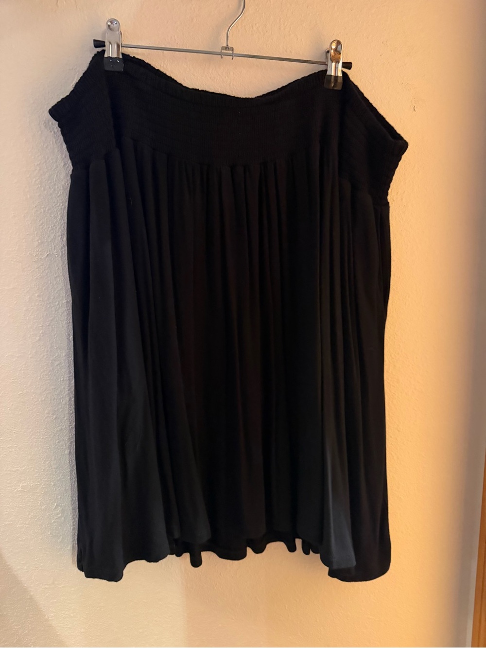 torrid Black Smocked-Waist Circle Skirt